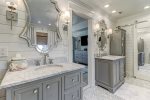 His and her sinks in Master bathroom